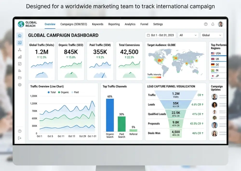 Global SEM & Lead Capture Optimization Drive